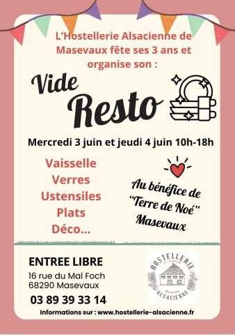 vide resto de l'Hostellerie Alsacienne